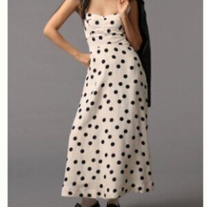 Maeve Sleeveless seamed midi slip dress